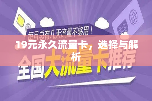19元永久流量卡，选择与解析