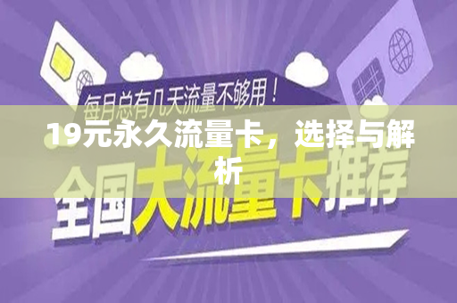 19元永久流量卡，选择与解析