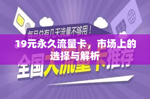 19元永久流量卡，市场上的选择与解析