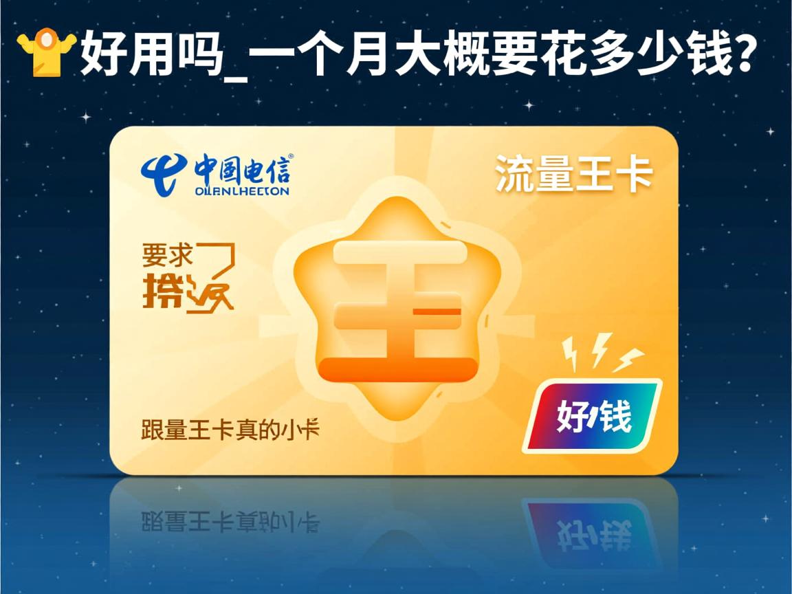 电信流量王卡真的好用吗_一个月大概要花多少钱?