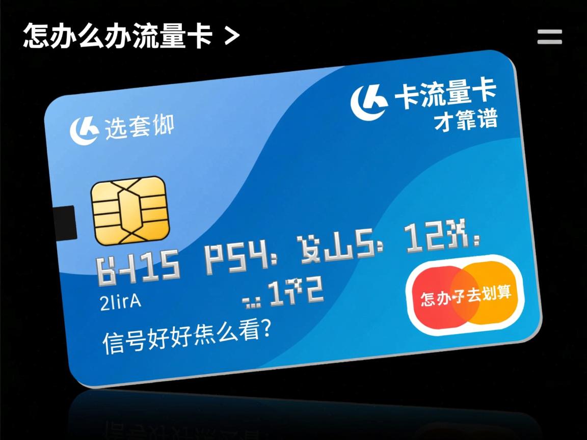 网上怎么办流量卡才靠谱，怎么选套餐最划算，信号好不好怎么看？