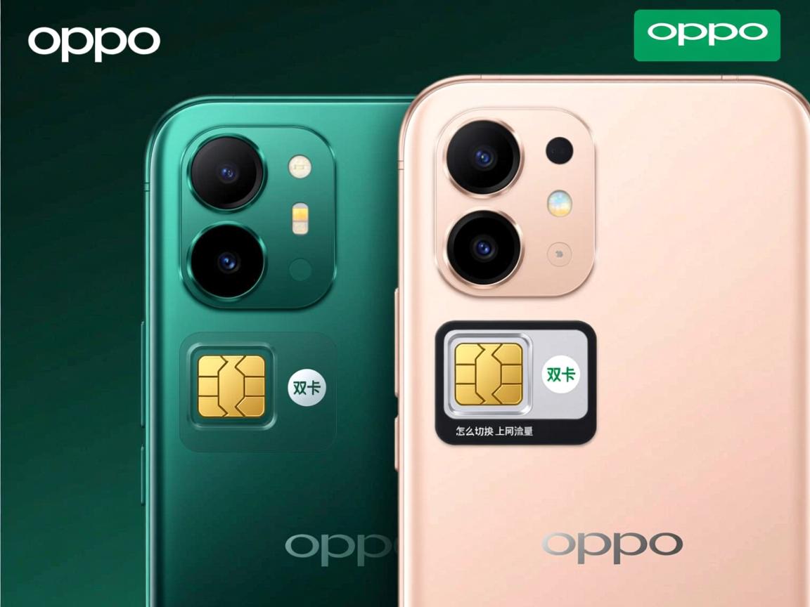 OPPO手机双卡,怎么切换上网流量?