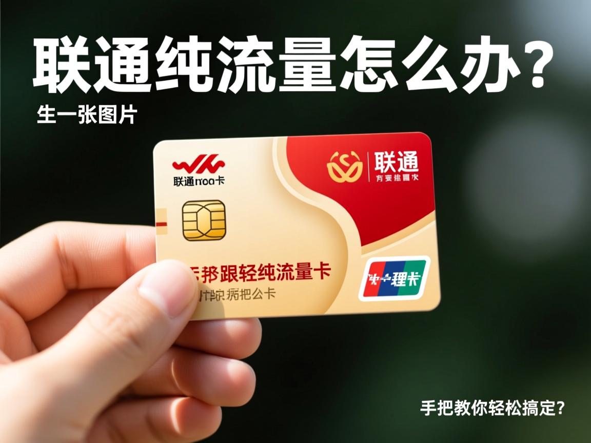 联通纯流量卡怎么办理？手把手教你轻松搞定