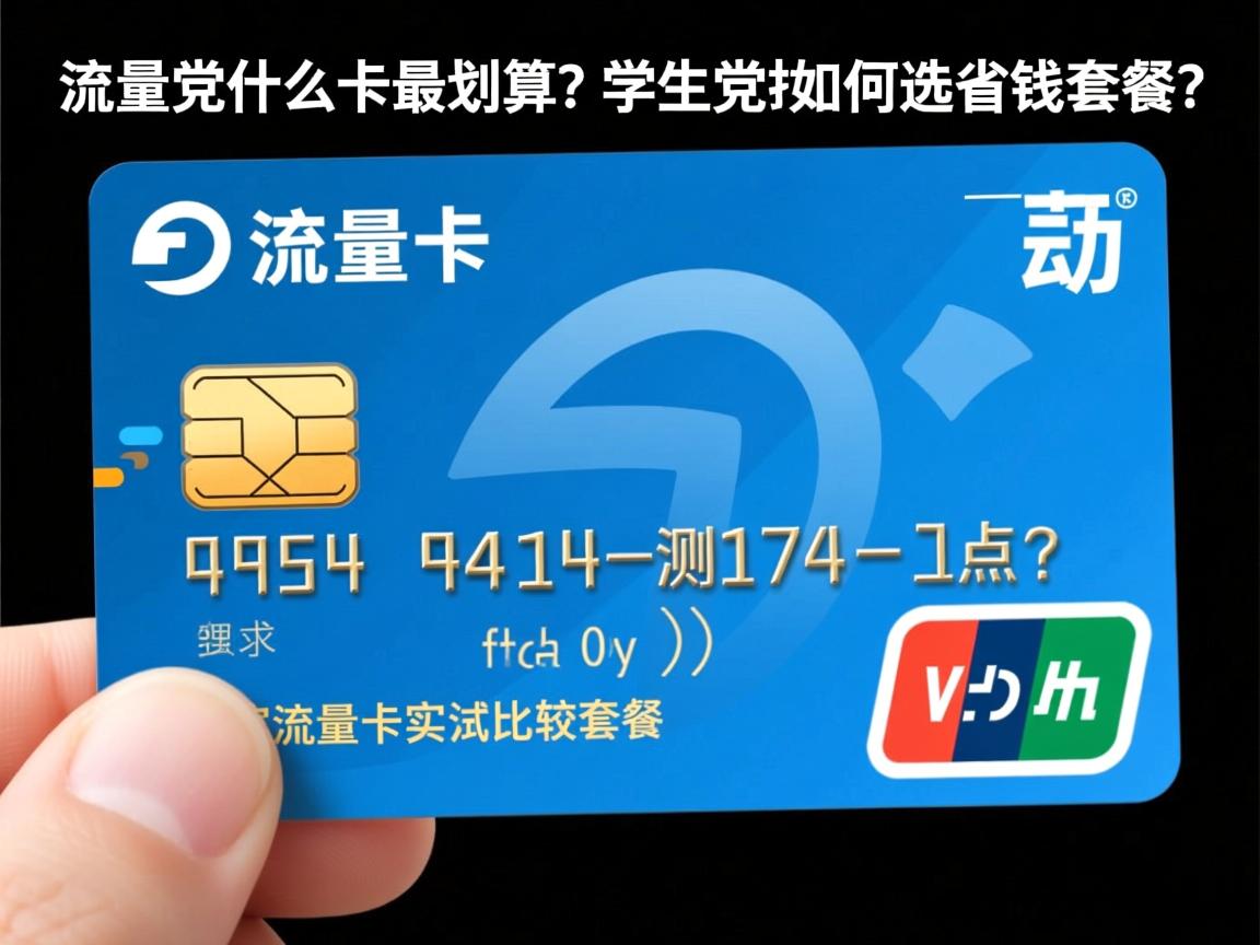 流量卡什么卡最划算？学生党如何选省钱套餐，便宜流量卡实测比较指南