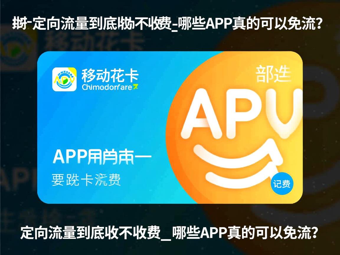 移动花卡的定向流量到底收不收费_哪些APP真的可以免流?