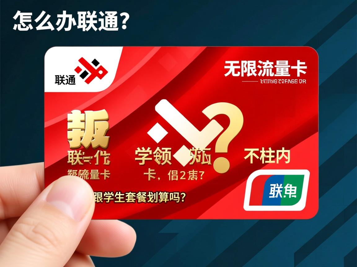 怎么办理联通卡无限流量卡_联通卡无限流量卡学生套餐划算吗？