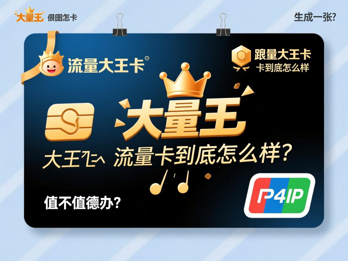 流量大王卡到底怎么样？值不值得办？