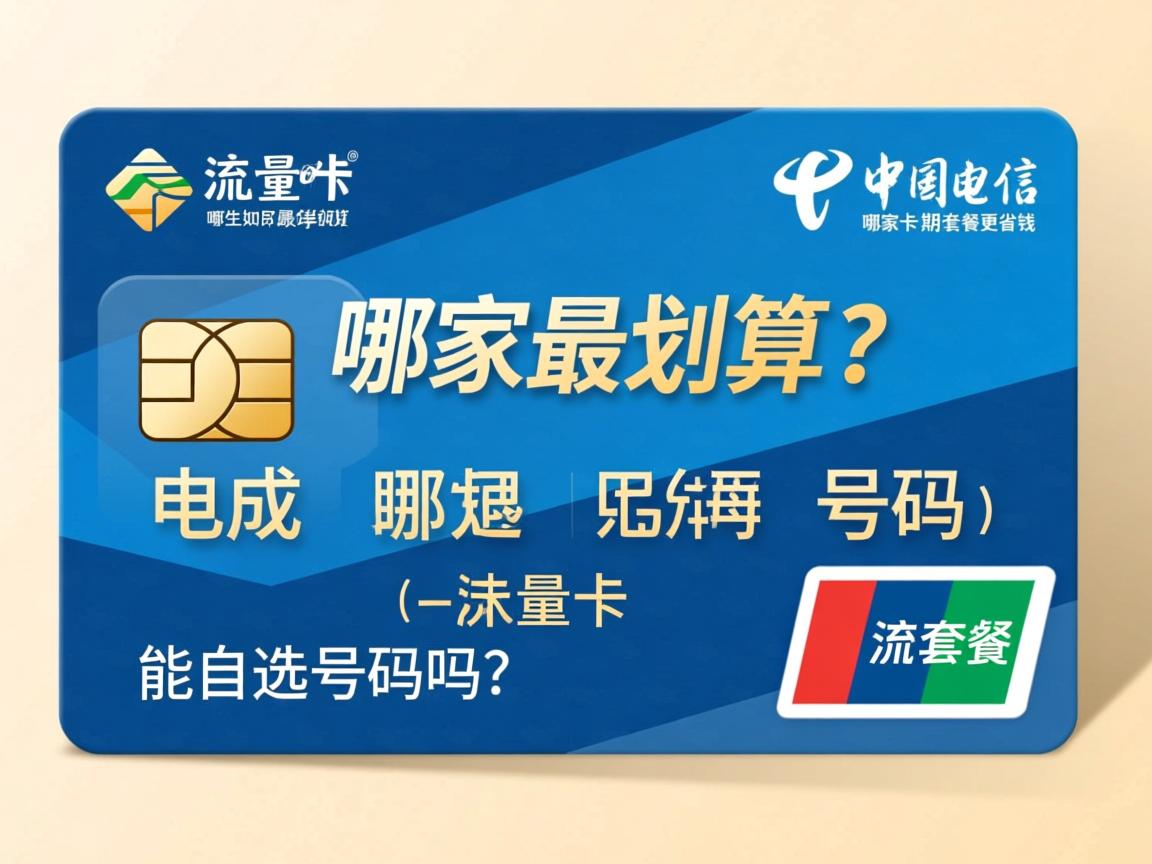 流量卡哪家最划算？学生如何选，哪家长期套餐更省钱，电信流量卡能自选号码吗？