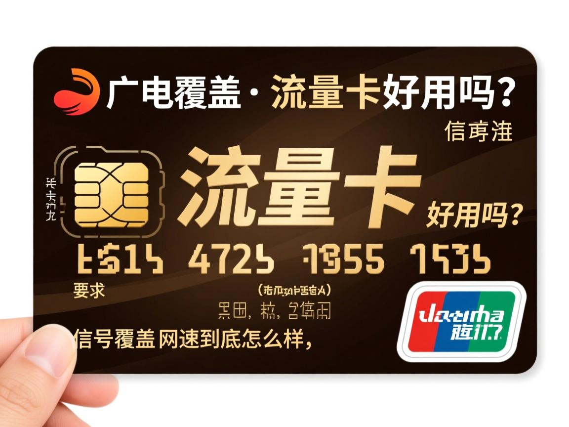 广电流量卡好用吗？信号覆盖和网速到底怎么样，它真的是正规手机卡吗？
