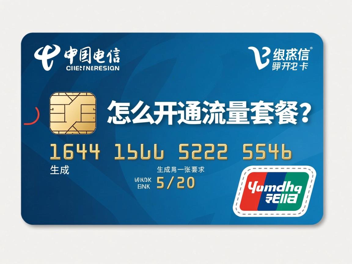 电信卡怎么开通流量套餐？