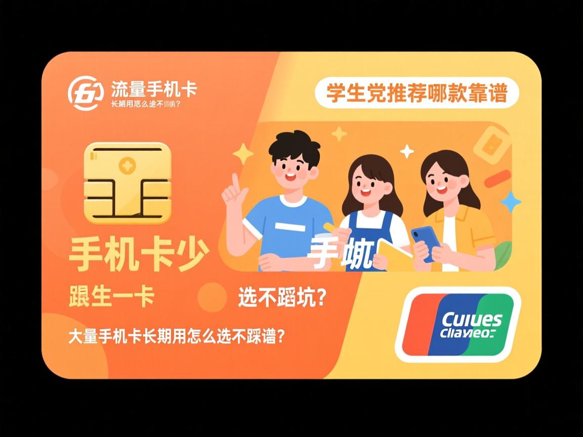 大流量手机卡长期用怎么选不踩坑？学生党推荐哪款靠谱？