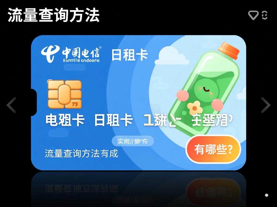 电信日租卡流量查询方法有哪些？