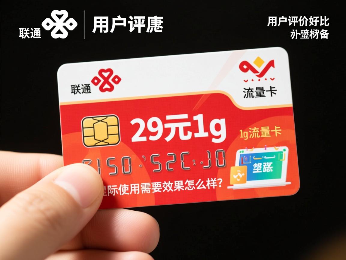联通29元1g流量卡的实际使用效果怎么样？，用户评价好坏比例如何？，办理时需要准备什么材料？