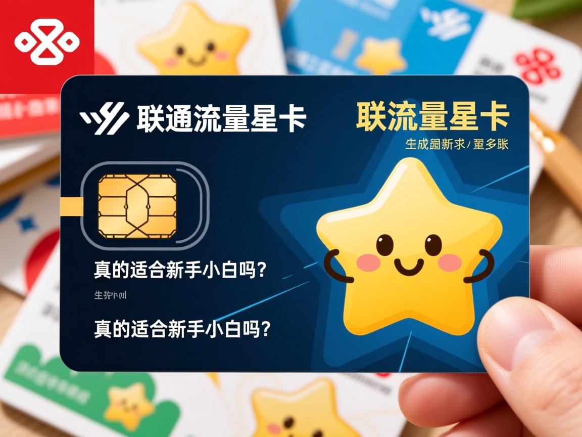 联通流量星卡,真的适合新手小白吗?