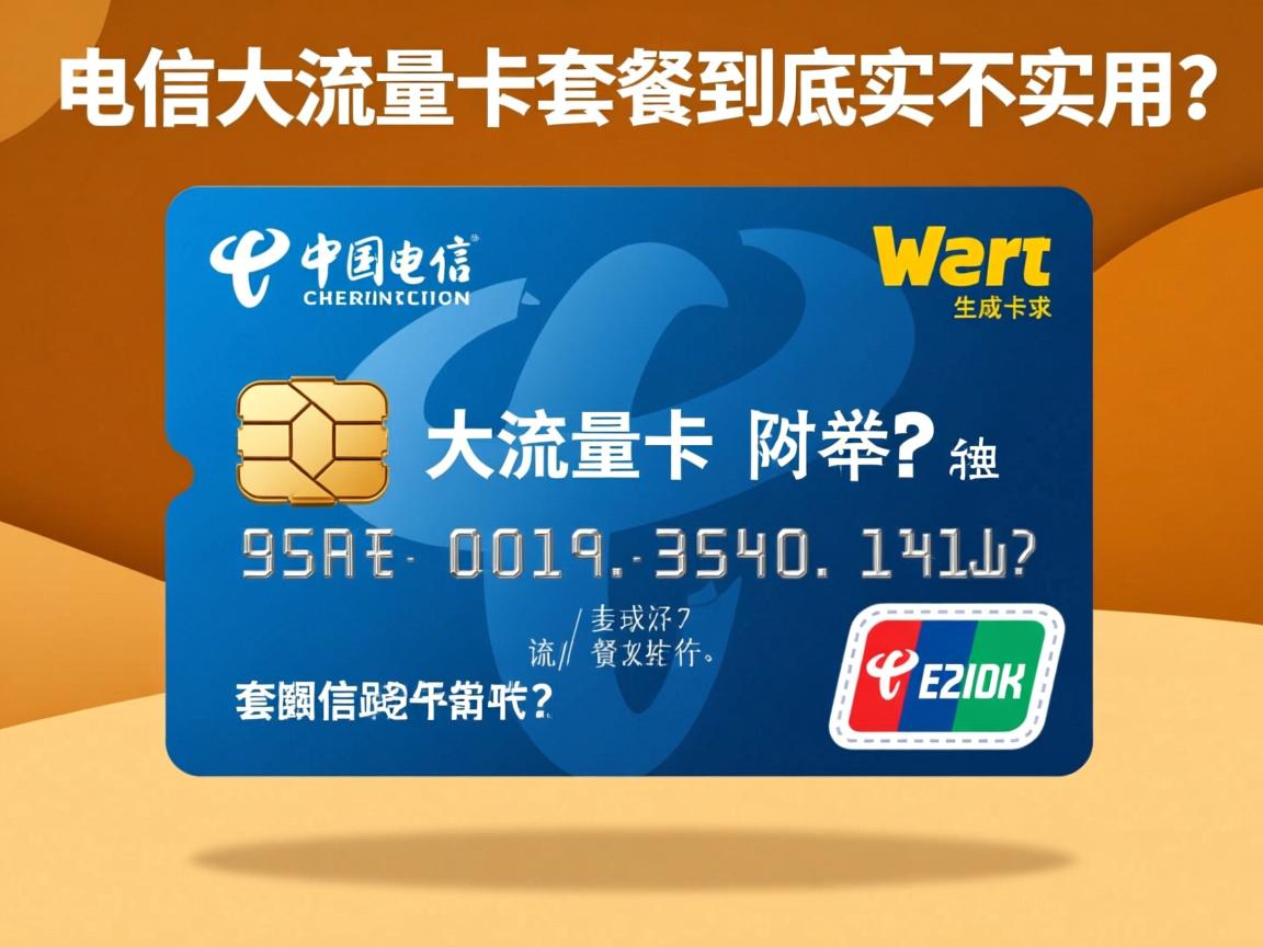电信大流量卡套餐到底实不实用?
