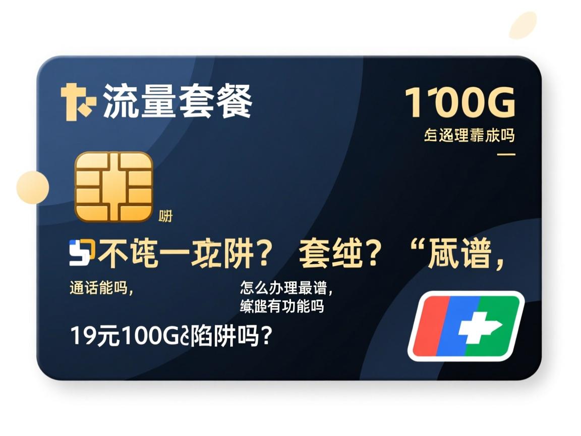 纯流量卡套餐有通话功能吗,怎么办理最靠谱,19元100G是陷阱吗?