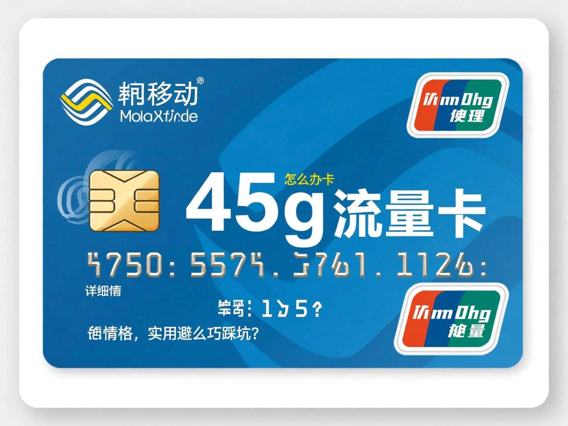 移动45g流量卡怎么办理？详细步骤分享，套餐详情是什么？包含流量和价格，如何避免踩坑？实用技巧揭秘