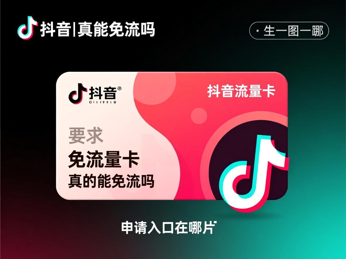 抖音免流量卡真的能免流吗，申请入口在哪找