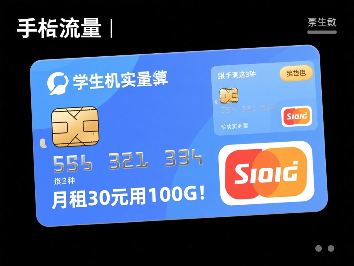 手机流量卡哪种最划算｜学生党实测这3种，月租30元用100G！