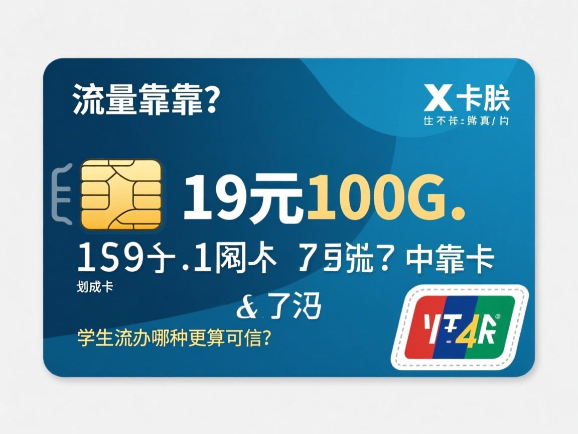 网上卖的流量卡靠谱吗？19元100G是不是真的？学生党办哪种更划算可信？