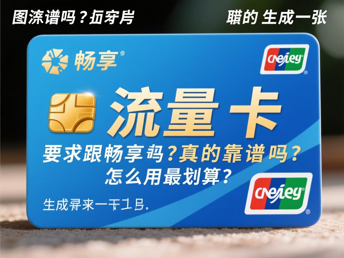 畅享流量卡真的靠谱吗？怎么用最划算？