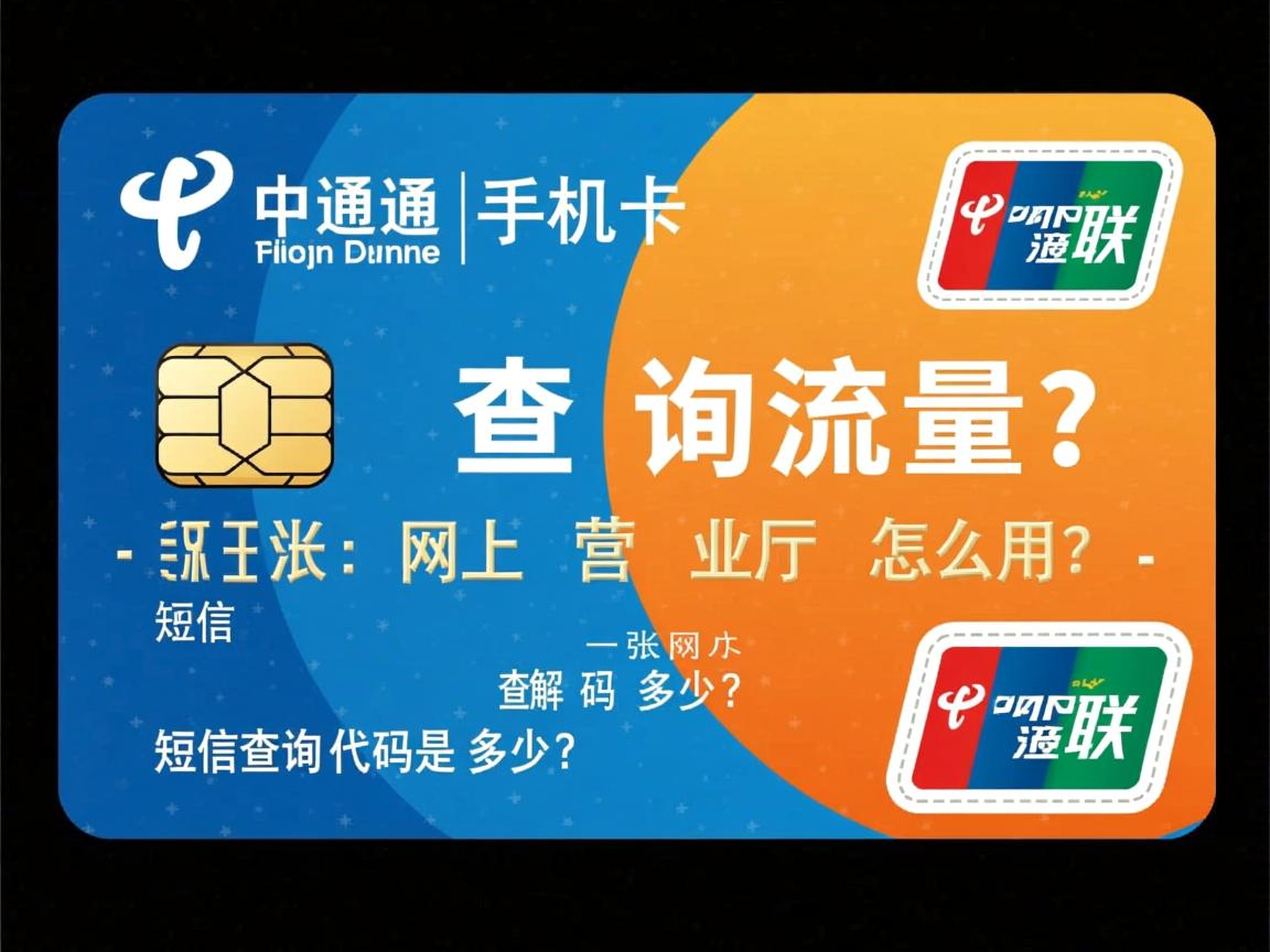 联通手机卡查询流量：网上营业厅怎么用？_短信查询代码是多少？