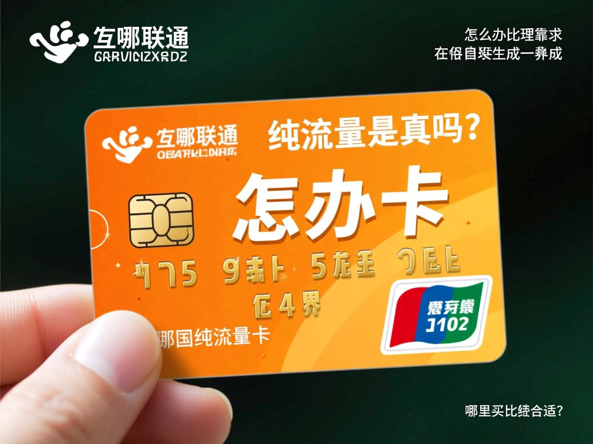 国联通纯流量卡是真的吗？怎么办理靠谱，在哪里买比较合适？