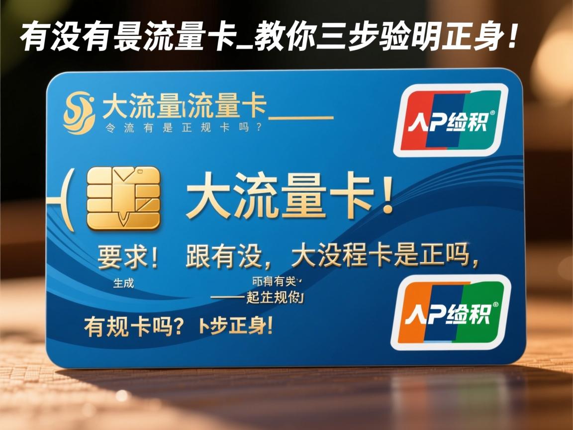 有没有大流量卡_大流量卡是正规卡吗？教你三步验明正身！
