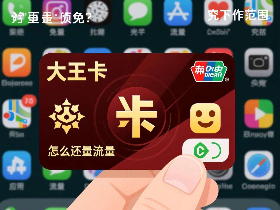 大王卡怎么还走流量免流范围究竟包括哪些应用流量使用明细如何查询？