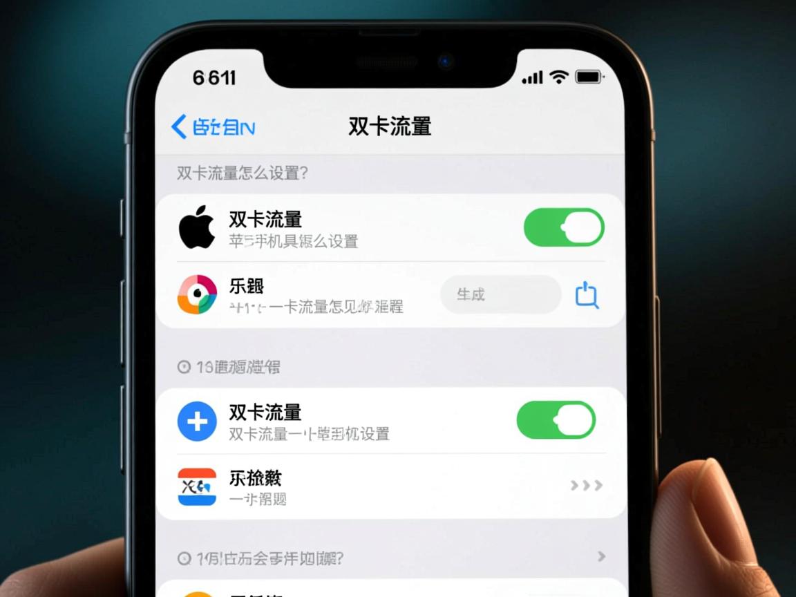 双卡流量怎么设置，苹果手机具体操作流程如何，使用中遇到的常见问题怎么解决？