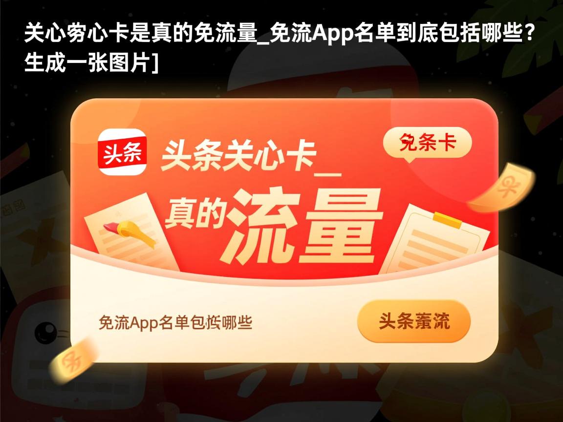 头条关心卡是真的免流量吗_免流App名单到底包括哪些？