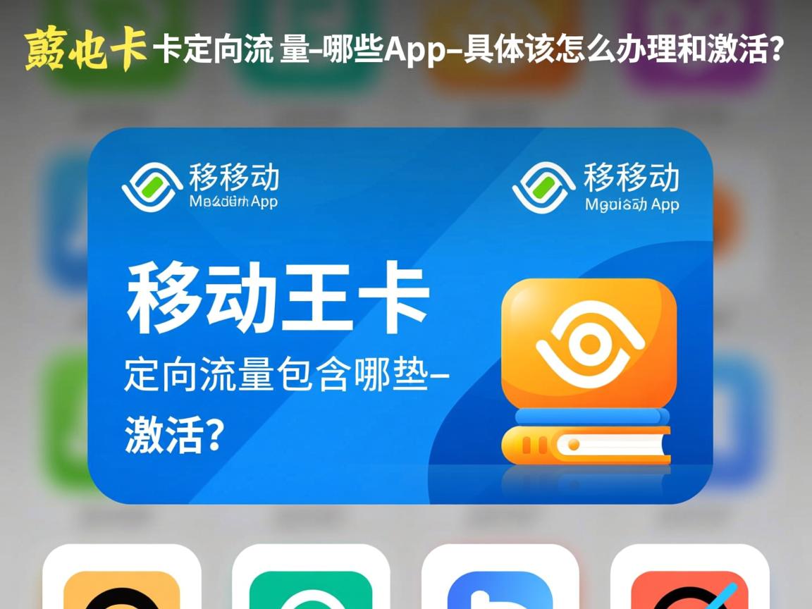 移动王卡定向流量包含哪些app_具体该怎么办理和激活？