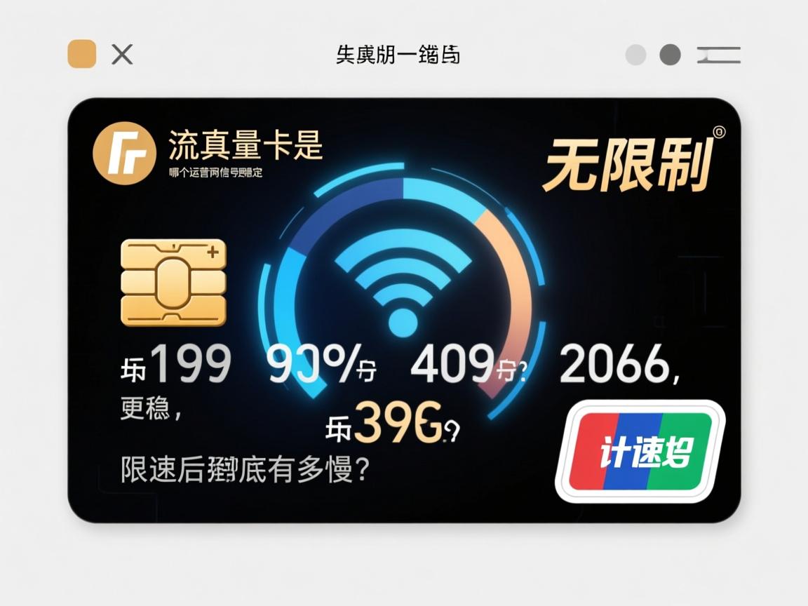 无限制流量卡是真的无限制吗，哪个运营商信号更稳定，限速后网速到底有多慢？