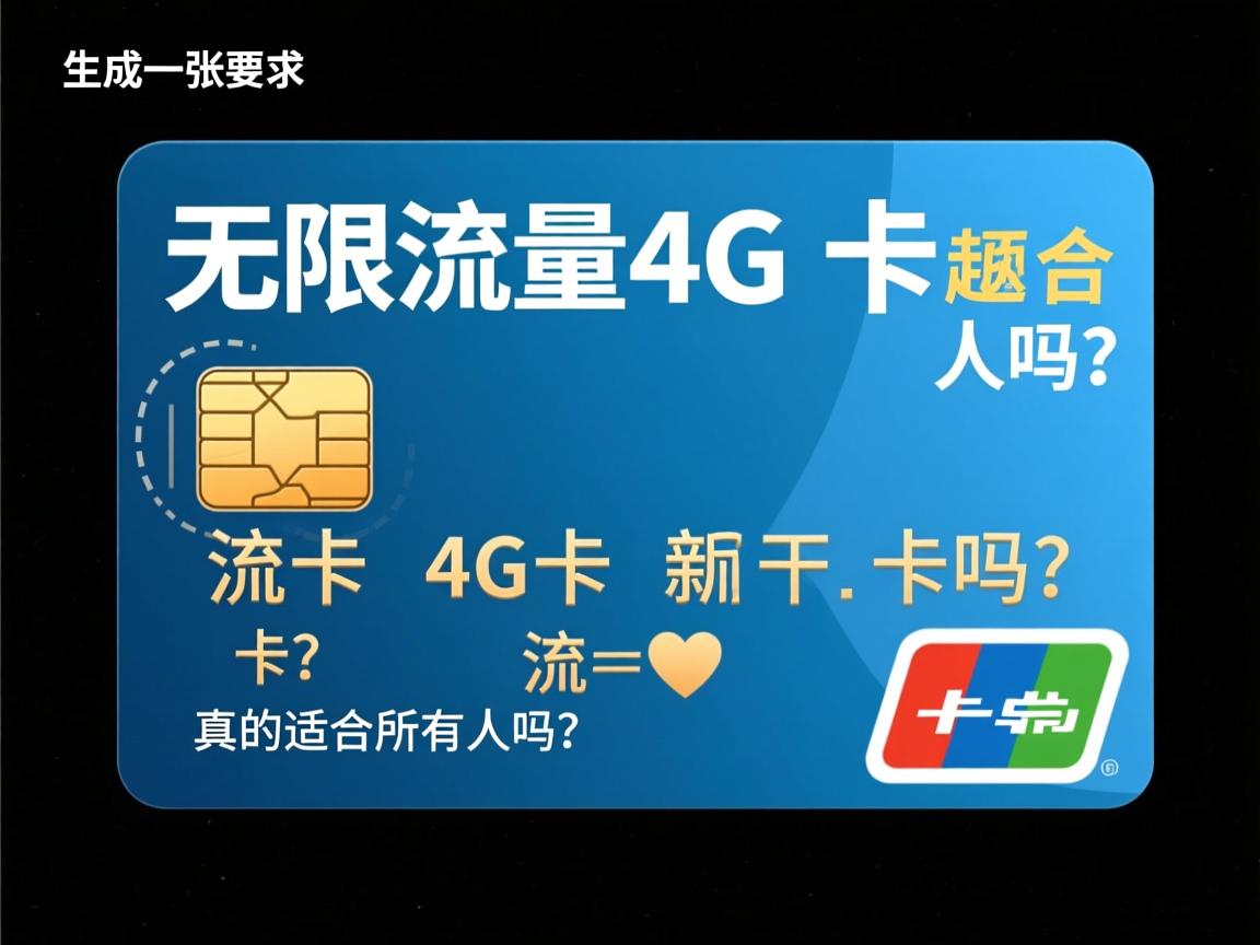 无限流量4G卡真的适合所有人吗？