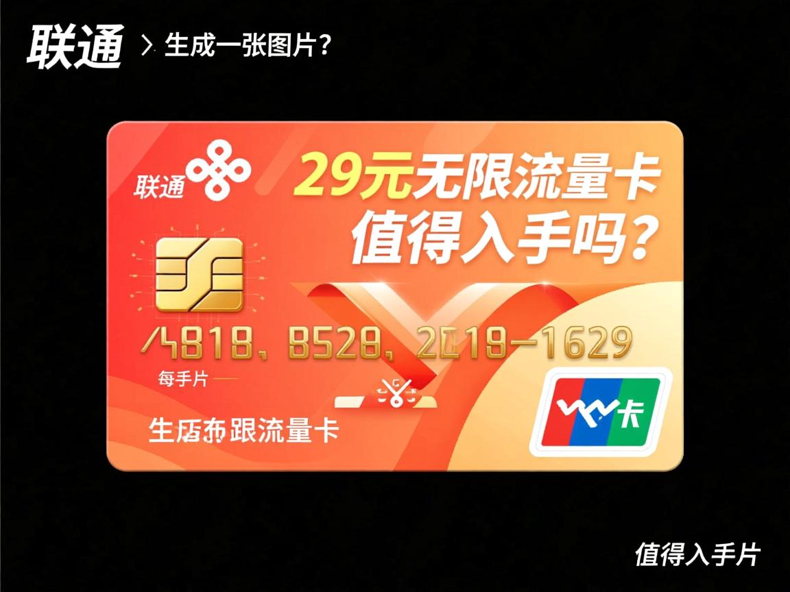 联通29元无限流量卡值得入手吗？