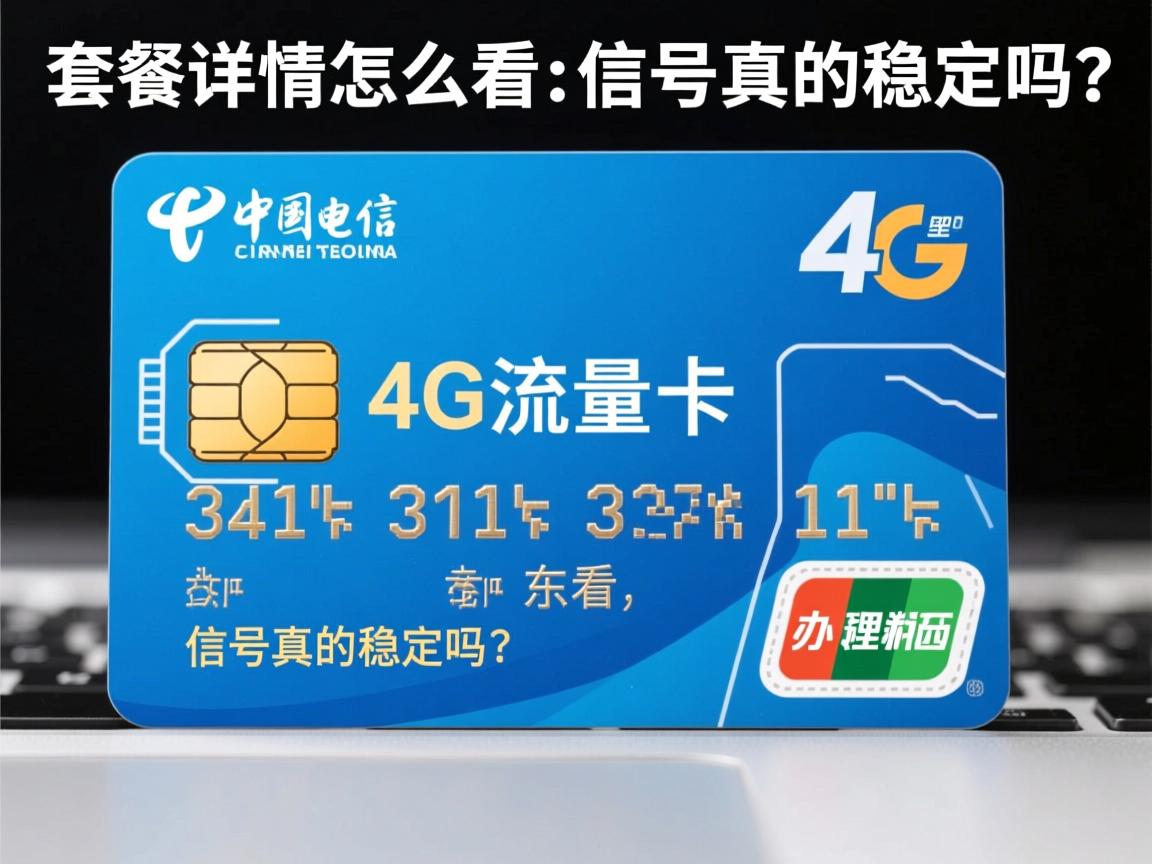 电信4g流量卡办理指南：套餐详情怎么看，信号真的稳定吗？