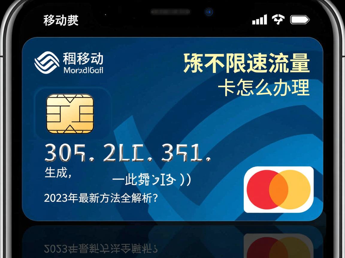 移动不限速流量卡怎么办理？2023年最新方法全解析