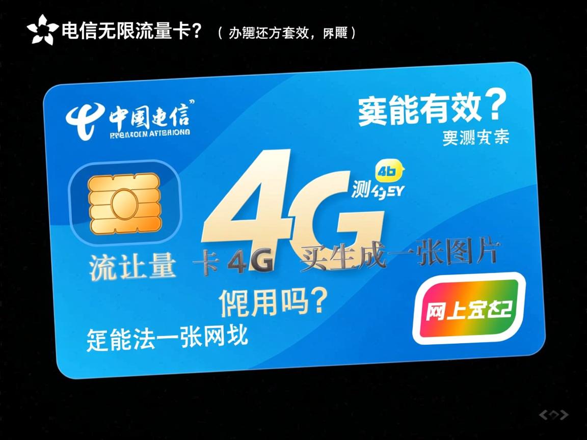 电信无限流量卡4g还能用吗？实测有效，办理方法与套餐详情，网上怎么买