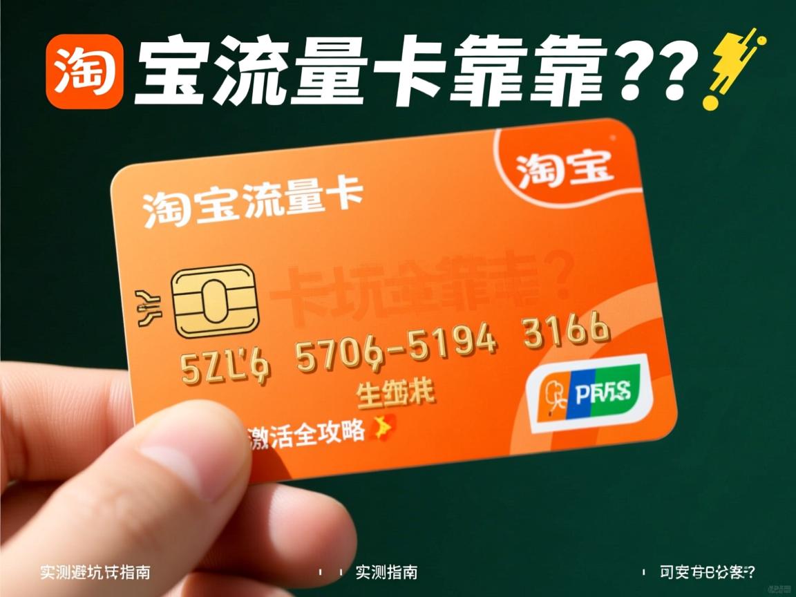 淘宝的流量卡靠谱吗?实测避坑指南与安全激活全攻略📌