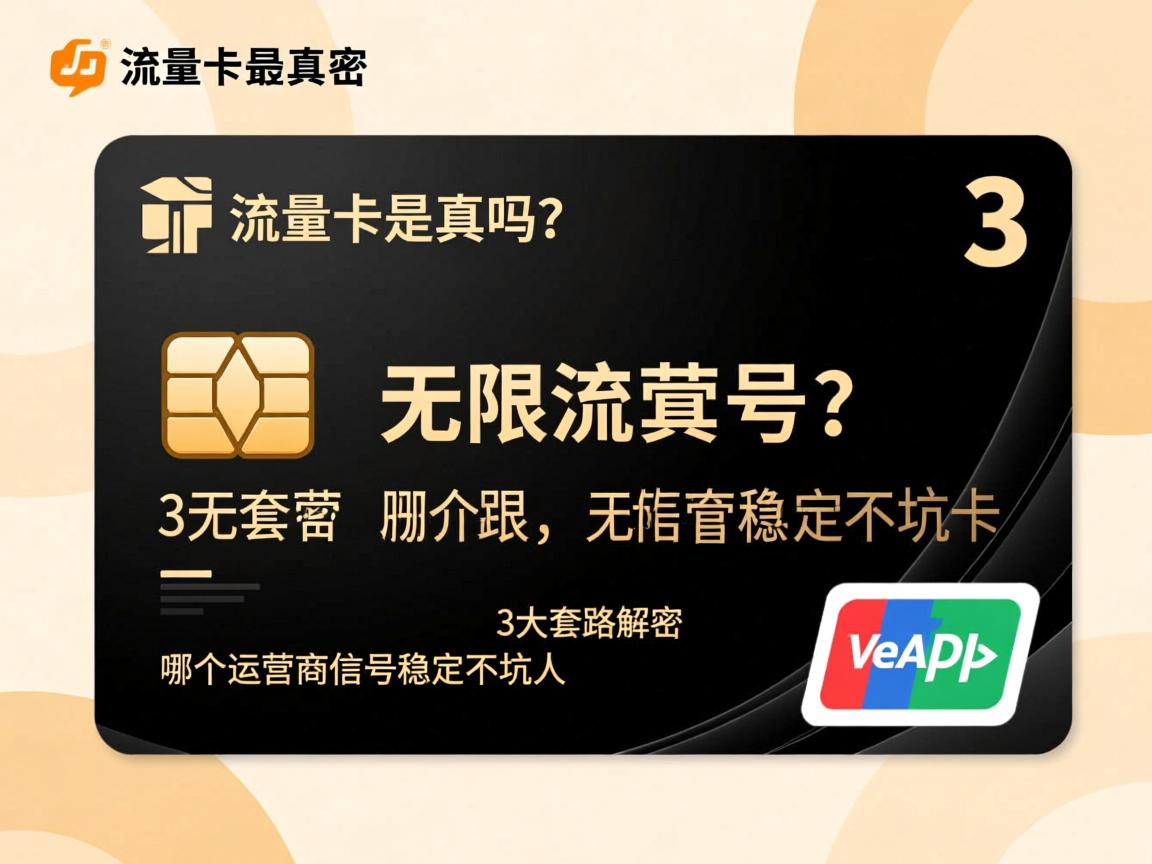 无限流量卡是真的吗？3大套路解密，哪个运营商信号稳定不坑人