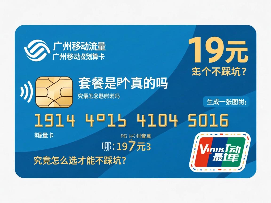 广州移动流量卡哪个最划算，19元套餐是真的吗，究竟怎么选才能不踩坑？