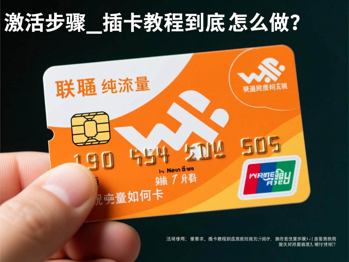 联通纯流量卡如何使用：激活步骤_插卡教程到底怎么做？