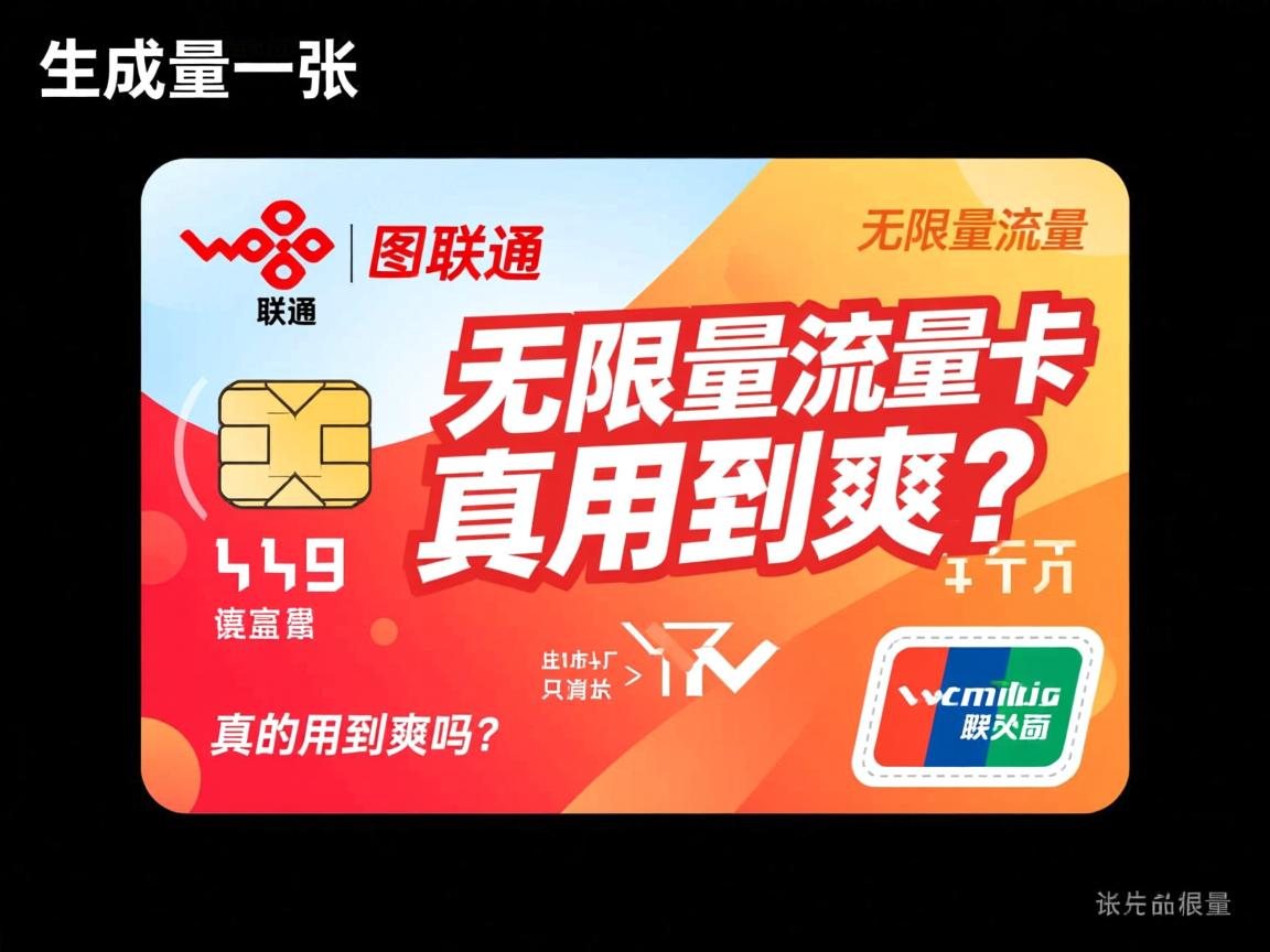 联通无限量流量卡真的用到爽吗？