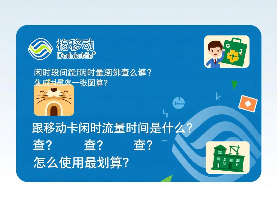 移动卡闲时流量时间是什么？闲时时间段怎么查？怎么使用最划算？