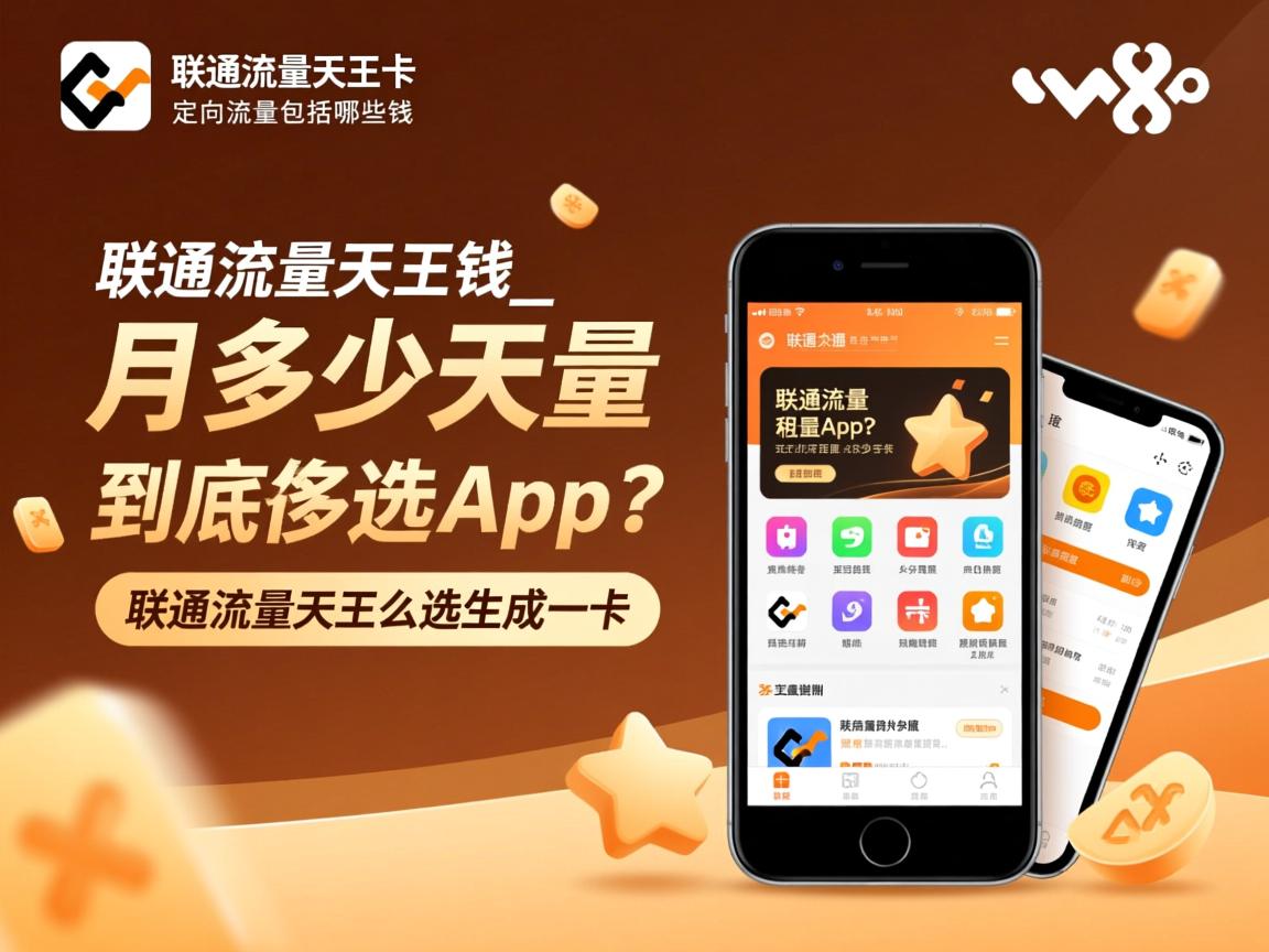 联通流量天王卡月租多少钱_定向流量包括哪些app？联通流量天王卡到底怎么选