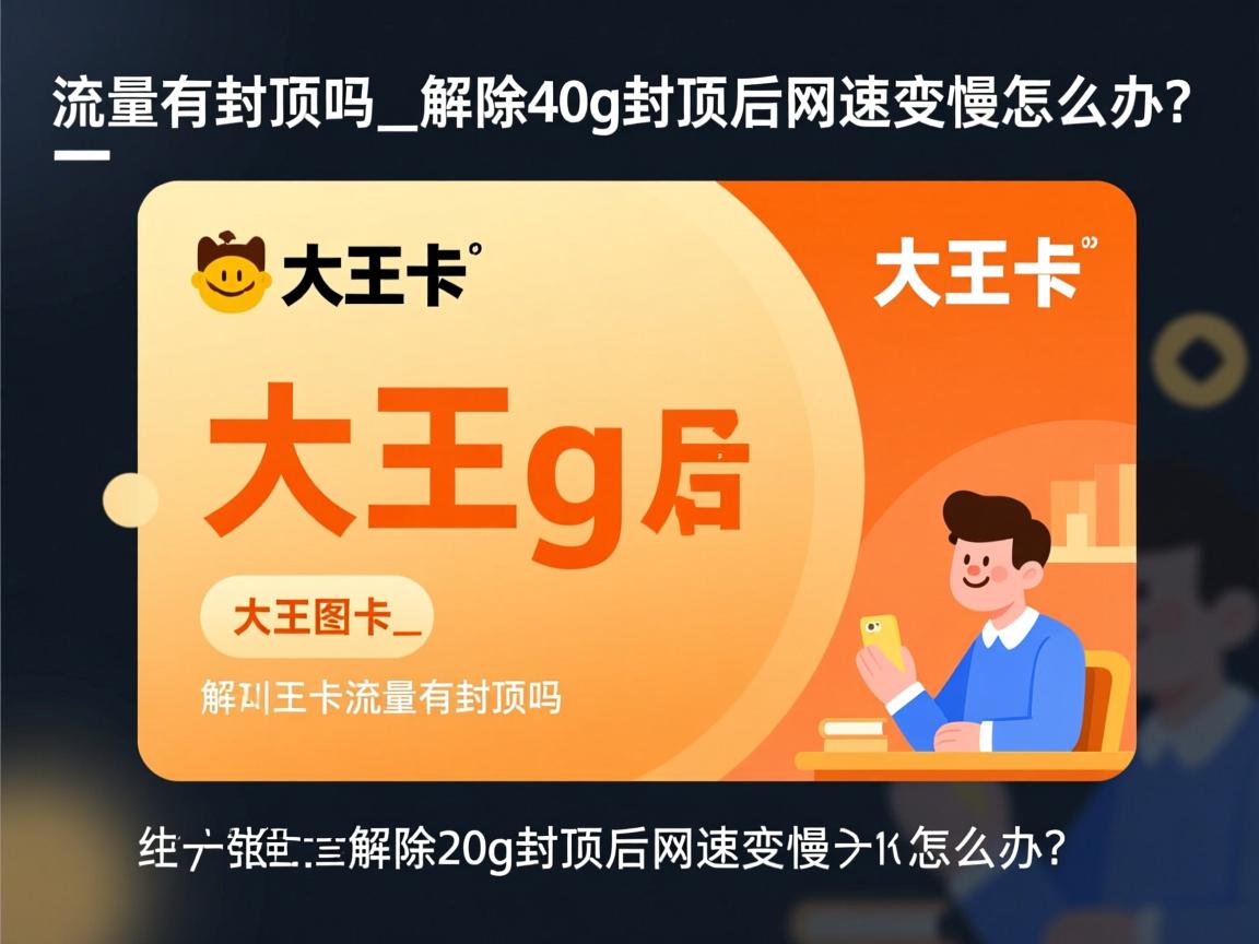 大王卡流量有封顶吗_解除40g封顶后网速变慢怎么办？