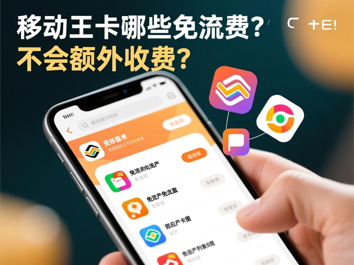 移动王卡哪些免流量，免流应用列表有哪些，会不会额外收费？