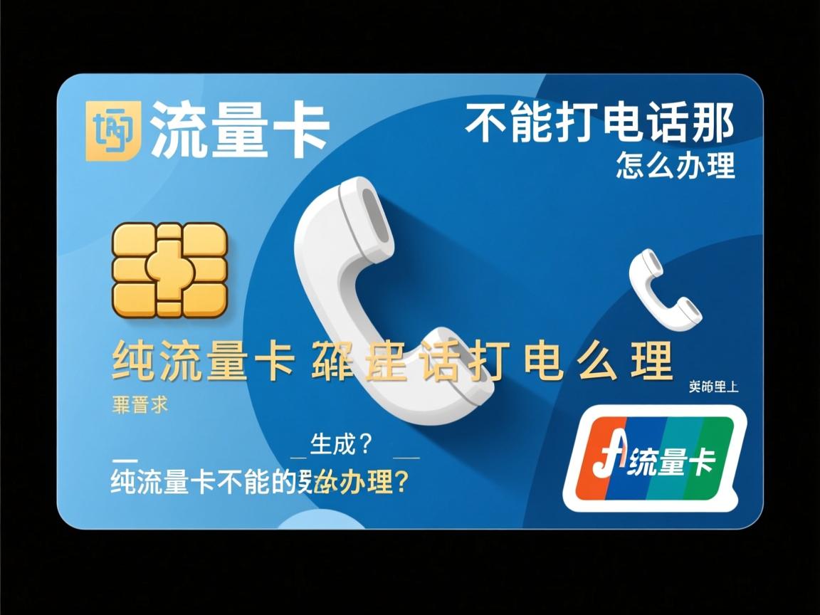 纯流量卡不能打电话的那种怎么办理？_纯流量卡不能的那种靠谱吗？