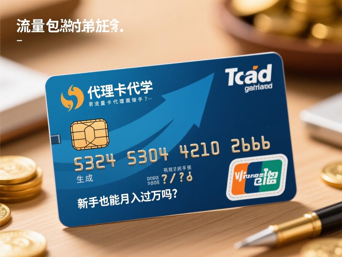 流量卡代理怎么做？新手也能月入过万吗？