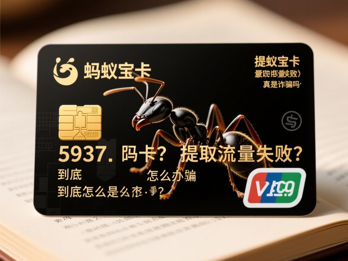 蚂蚁宝卡提取流量失败，到底怎么回事怎么办，真的是诈骗吗？